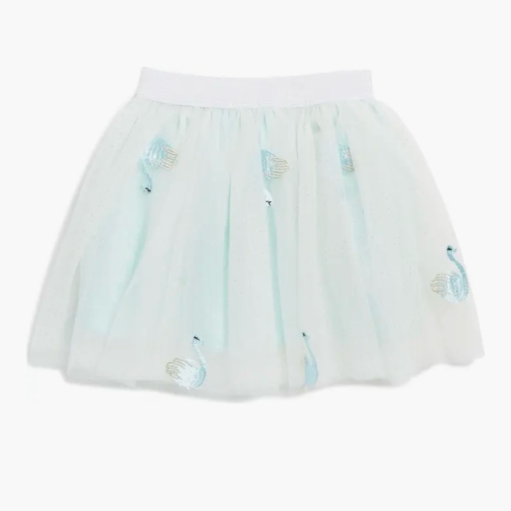 Nordstroms Embroidered Swan Tutu Skirt NWT